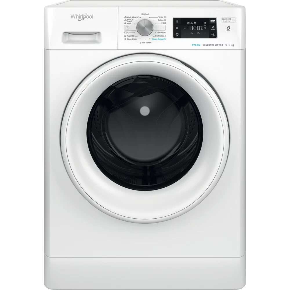 Whirlpool FFWDB 964369 WV EE kombinert vaskemaskin/tørketrommel