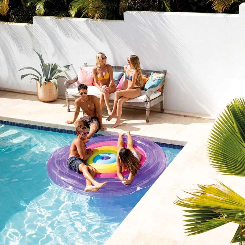 INTEX® Rainbow Fiesta Island bademadrass