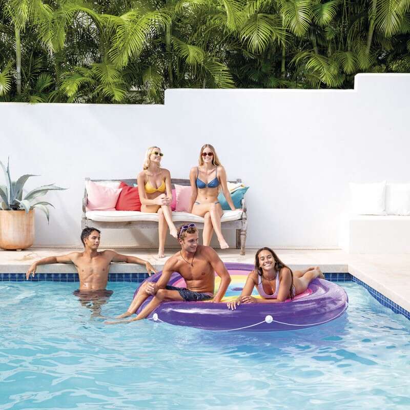 INTEX® Rainbow Fiesta Island bademadrass