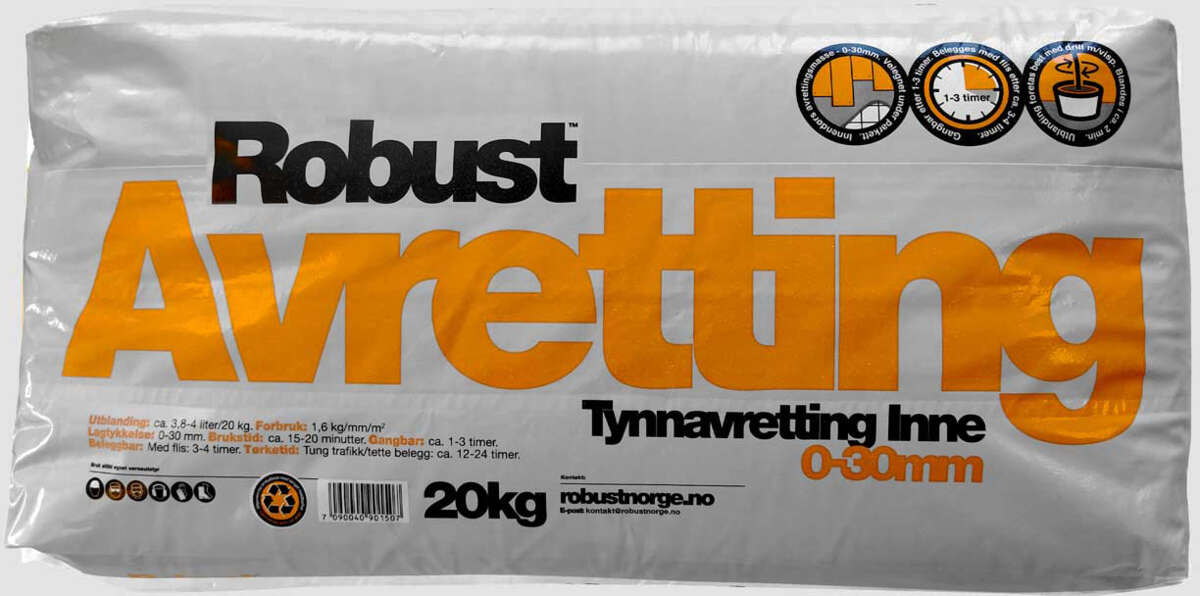 Robust tynnavretting inne 0-30 mm