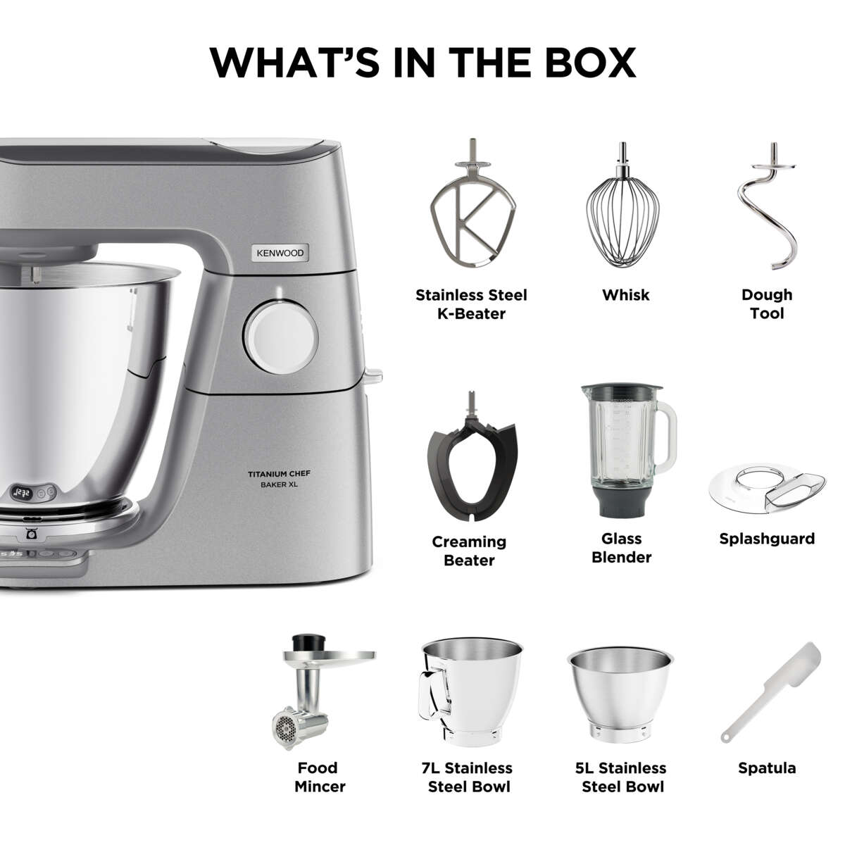 Kenwood KVL85.224 Titanium Chef Baker kjøkkenmaskin