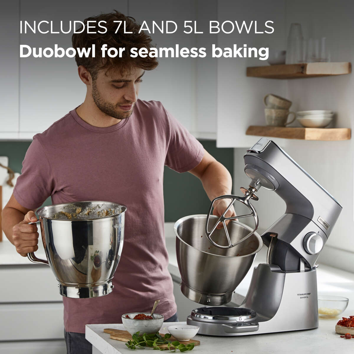 Kenwood KVL85.224 Titanium Chef Baker kjøkkenmaskin