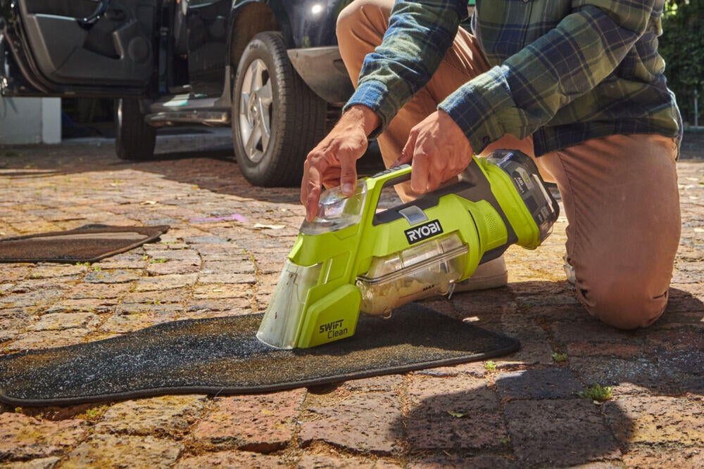 Ryobi RDC18-1C20G Swift Clean flekkrenser m/batteri