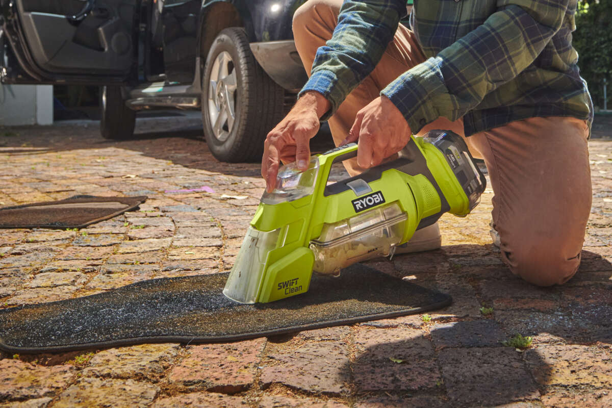 Ryobi RDC18-1C20G Swift Clean flekkrenser m/batteri