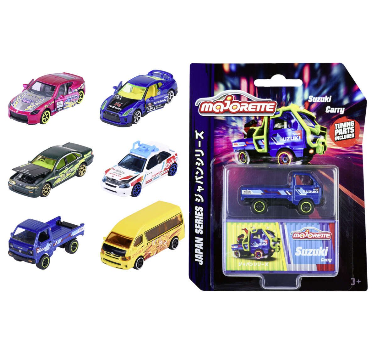 Majorette Japan Series Deluxe 1:64 Diecast lekebil