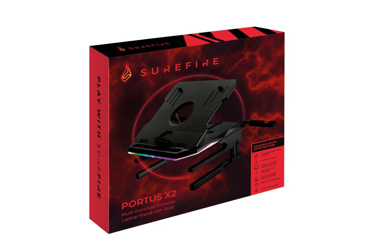 SureFire Portus X2 Multi-Function Gaming Laptop Stand