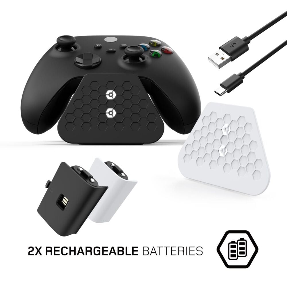 Gioteck dobbel ladestasjon for Xbox Series X|S kontrollere
