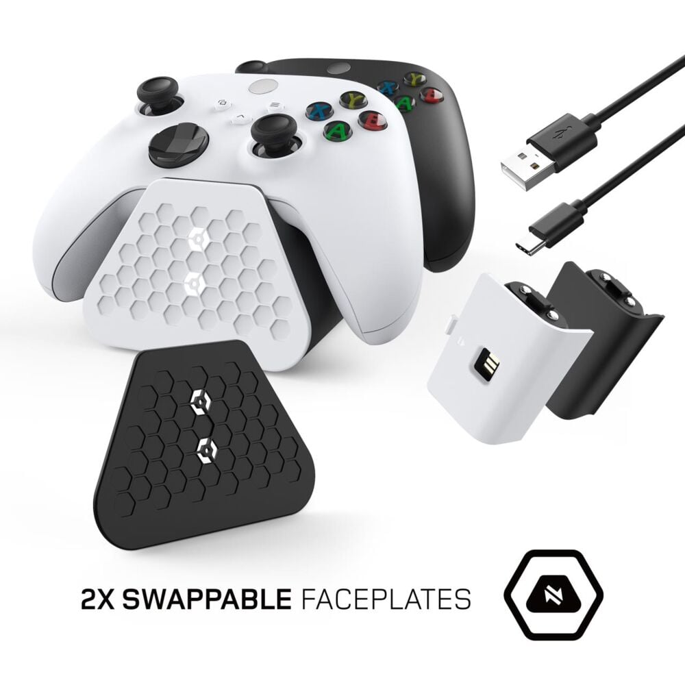 Gioteck dobbel ladestasjon for Xbox Series X|S kontrollere