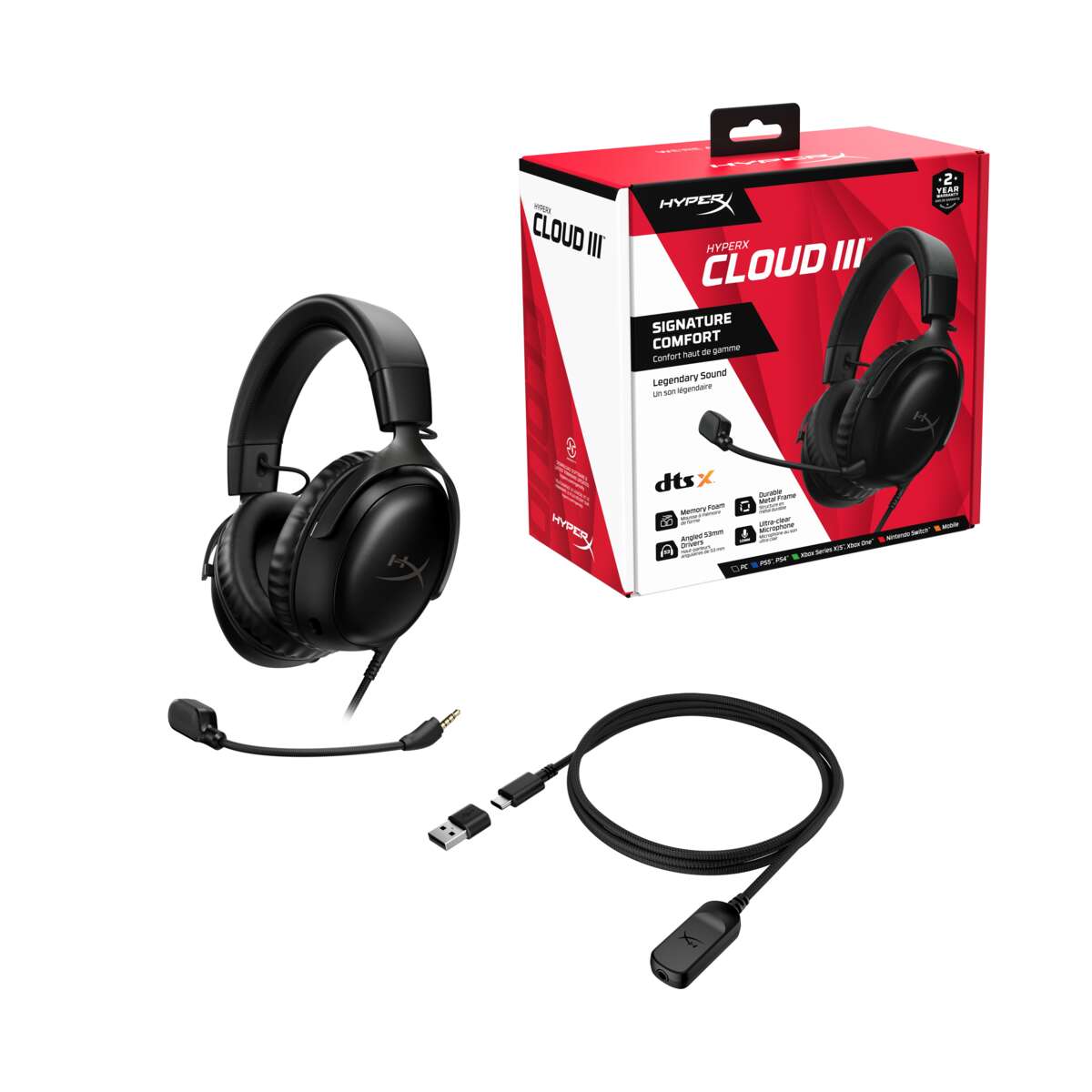 HyperX® Cloud III gamingheadset