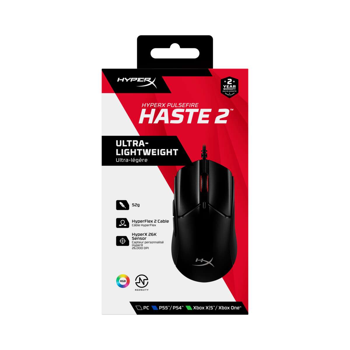 HyperX® Pulsefire Haste 2 gamingmus