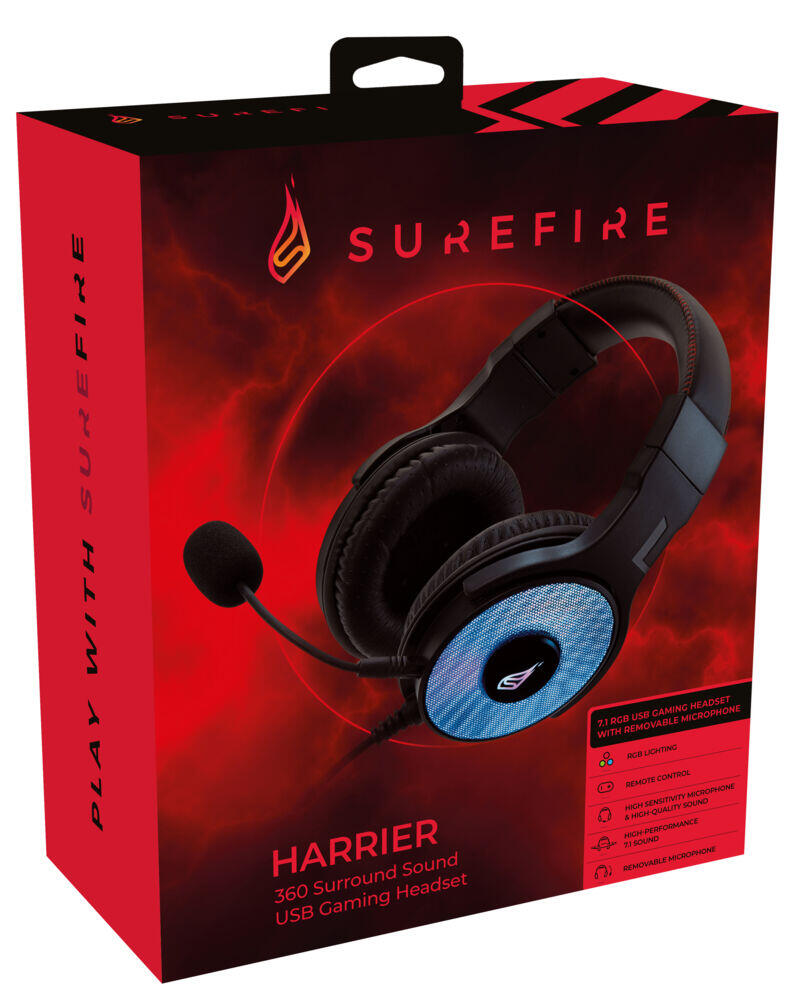 SureFire Harrier 360 Surround Sound gamingheadset