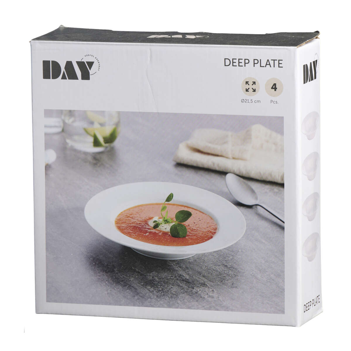 DAY porselentallerken dyp 4 pk