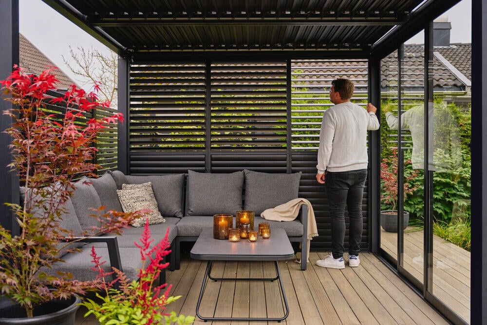 Krifon Stavern pergola lamellvegg