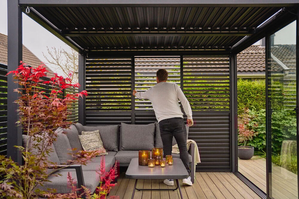 Krifon Stavern pergola lamellvegg