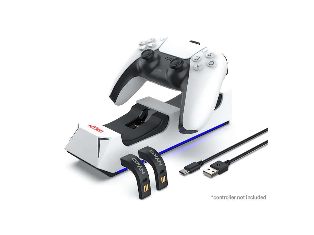Nyko dobbel ladestasjon for PS5 DualSense™-kontrollere