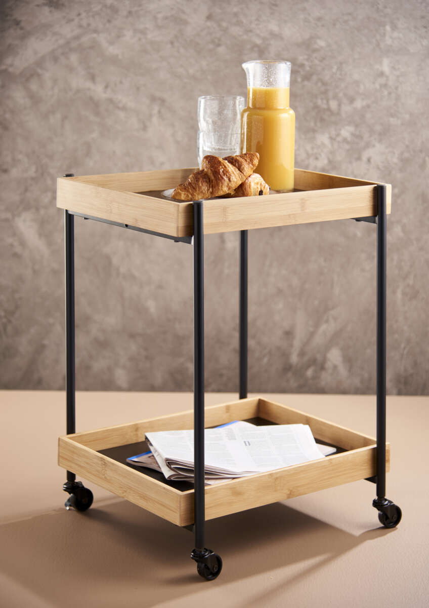 Day bambus bord m/hjul