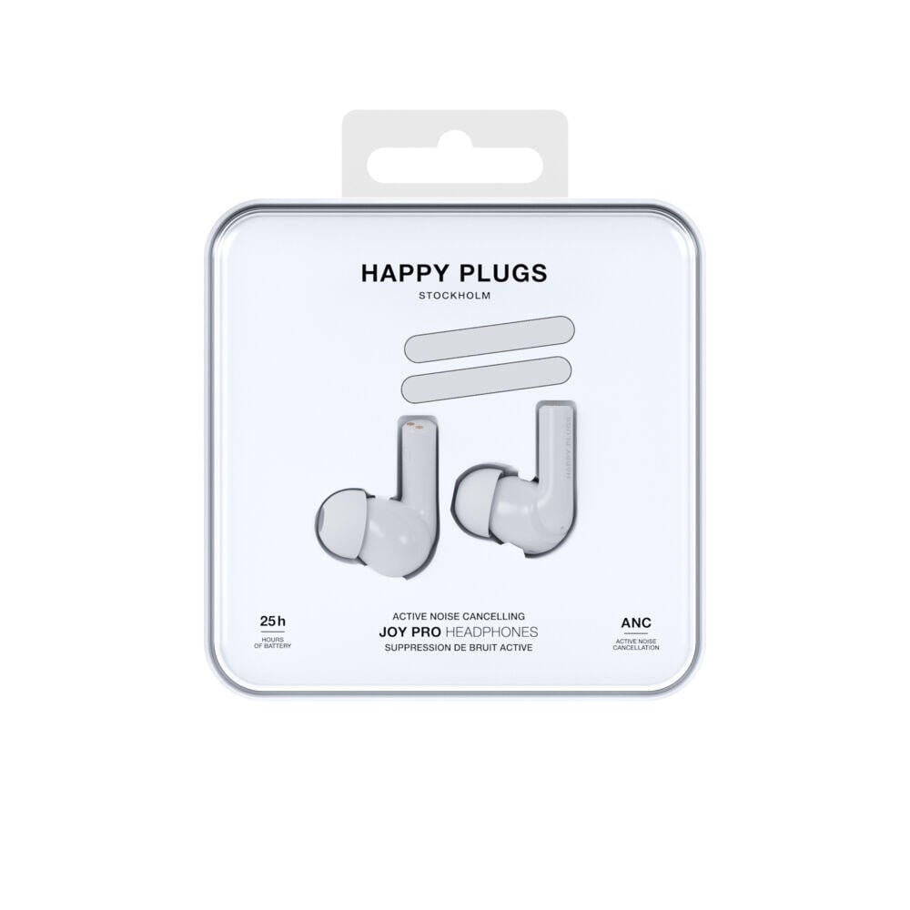 Happy Plugs Joy Pro In-Ear ANC True-Wireless White ørepropper