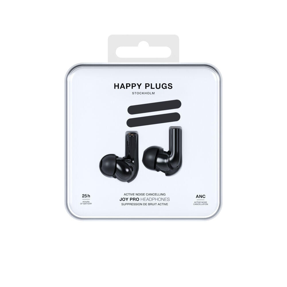 Happy Plugs Joy Pro In-Ear ANC True-Wireless Black ørepropper