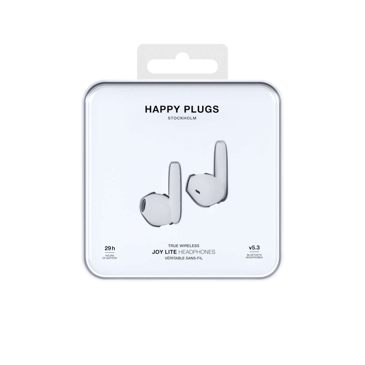Happy Plugs Joy Lite In-Ear True-Wireless White ørepropper