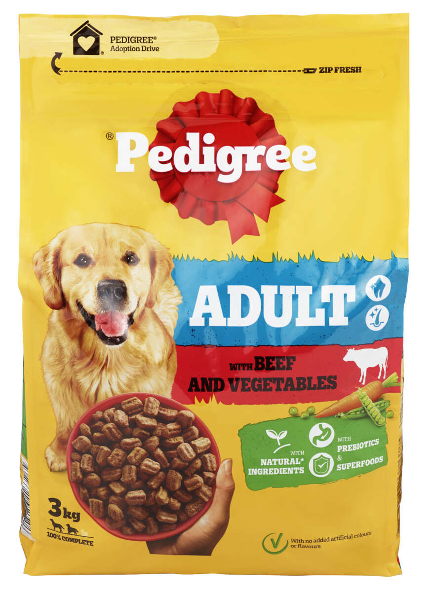 Pedigree Adult Okse/Grønnsaker 3kg