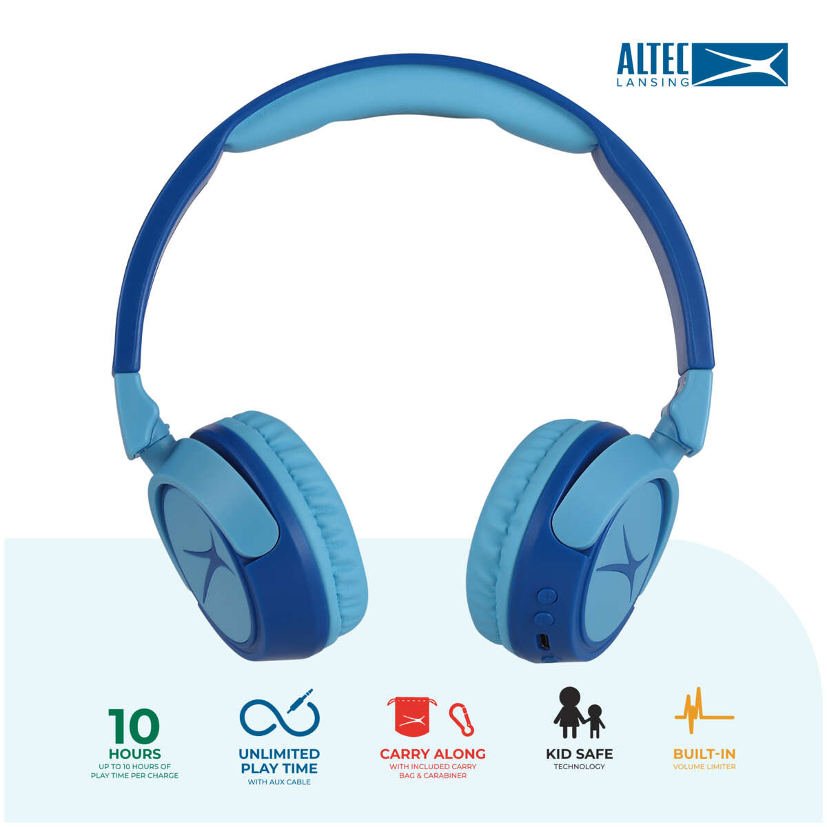 Altec Lansing MZX4410 2-in-1 bluetooth on-ear hodetelefoner