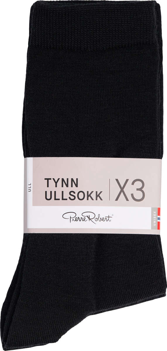 Pierre Robert tynn ullsokk 3-pk herre