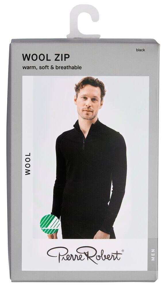 Pierre Robert 1/4 zip ulltrøye herre