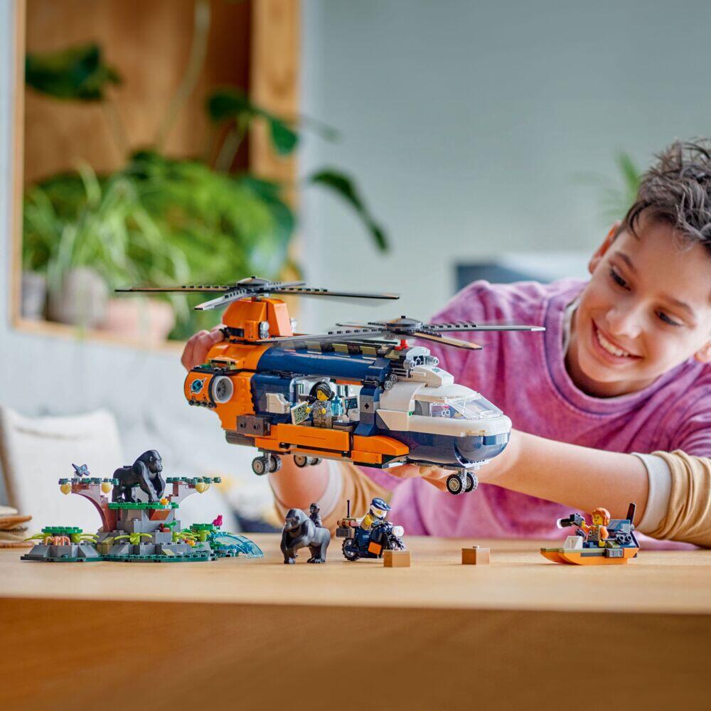 LEGO® City Jungelutforskerens helikopter-baseleir 60437