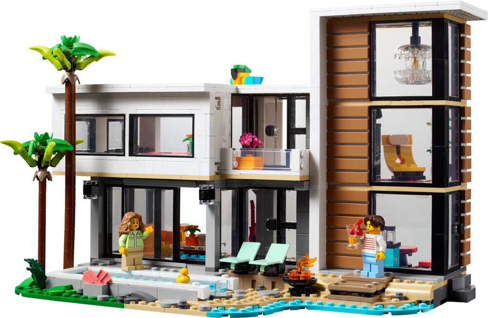 LEGO® Creator 3-i-1-sett med et moderne hus for barn 31153