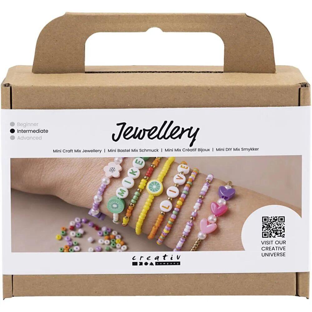 Creativ Company Mini DIY Kit Mix Fargerike armbånd