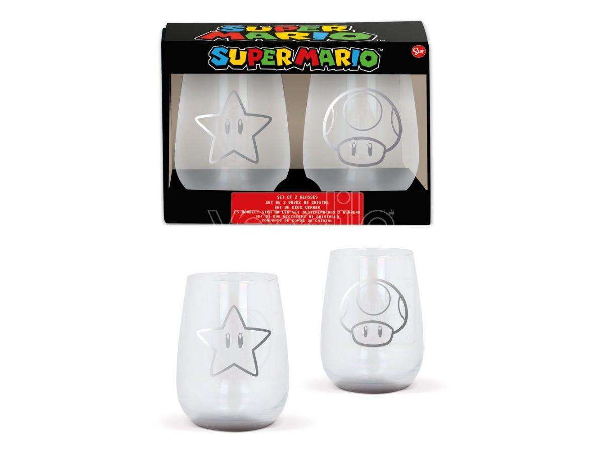Super Mario™ drikkeglass 2pk