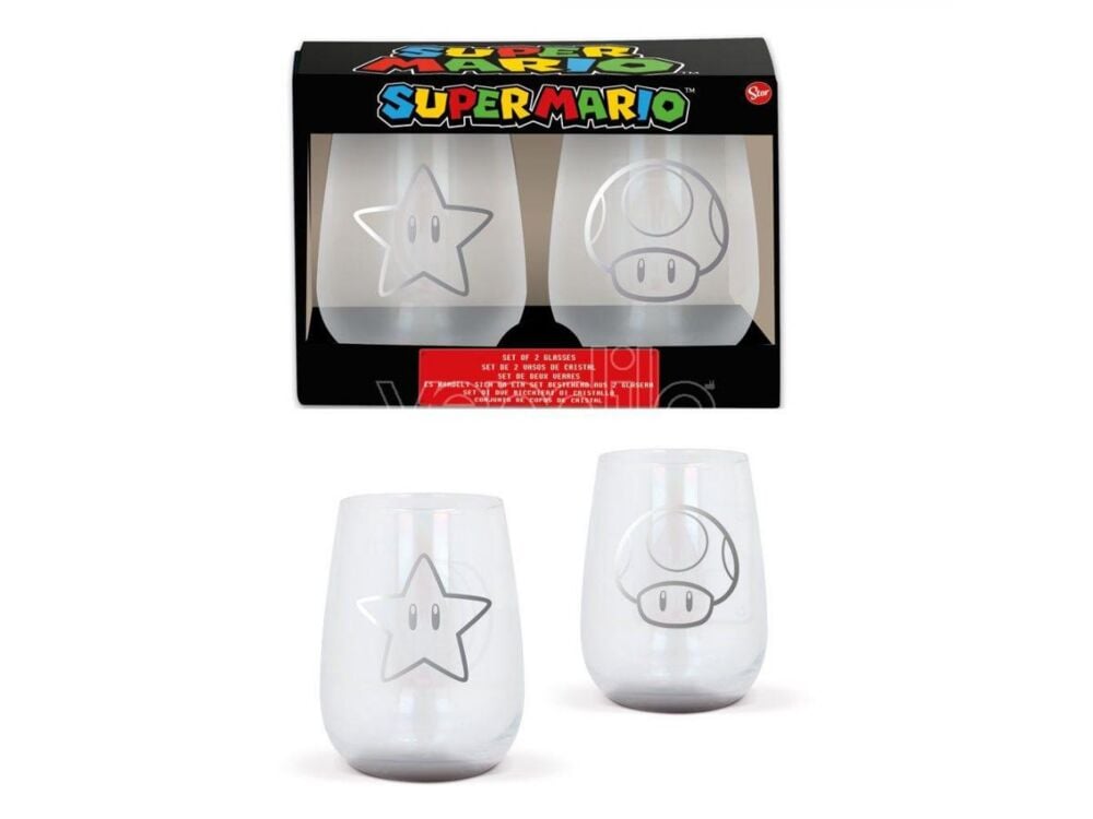 Super Mario™ drikkeglass 2pk
