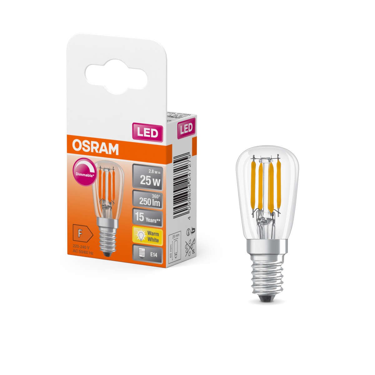 Osram LED Special T26 25 300° Filament pære