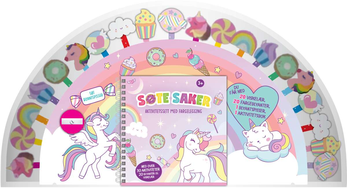 Søte saker blyantsett