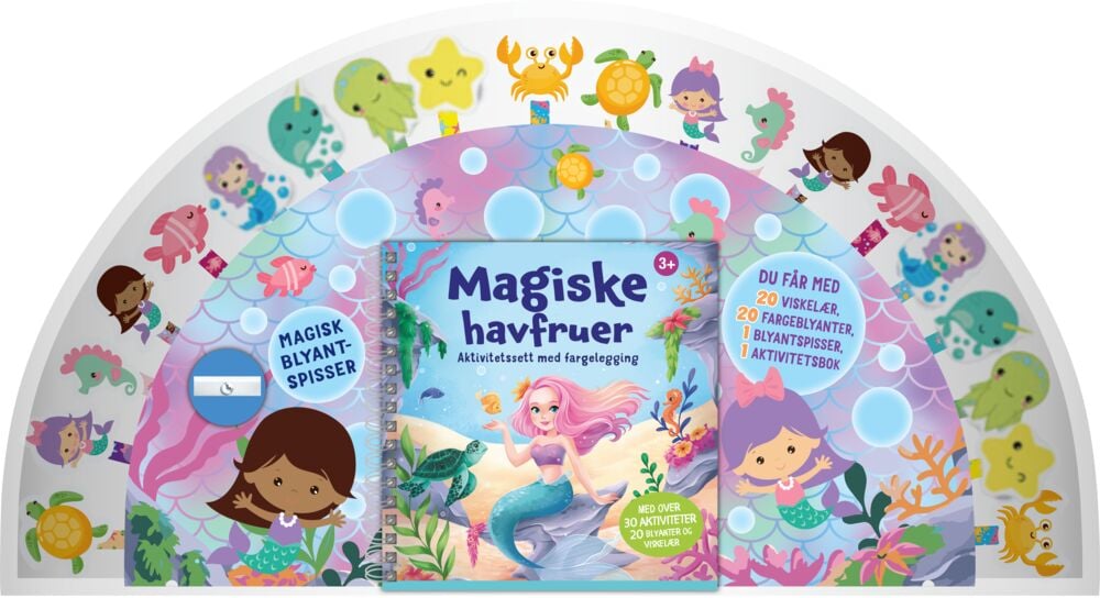 Magiske havfruer blyantsett