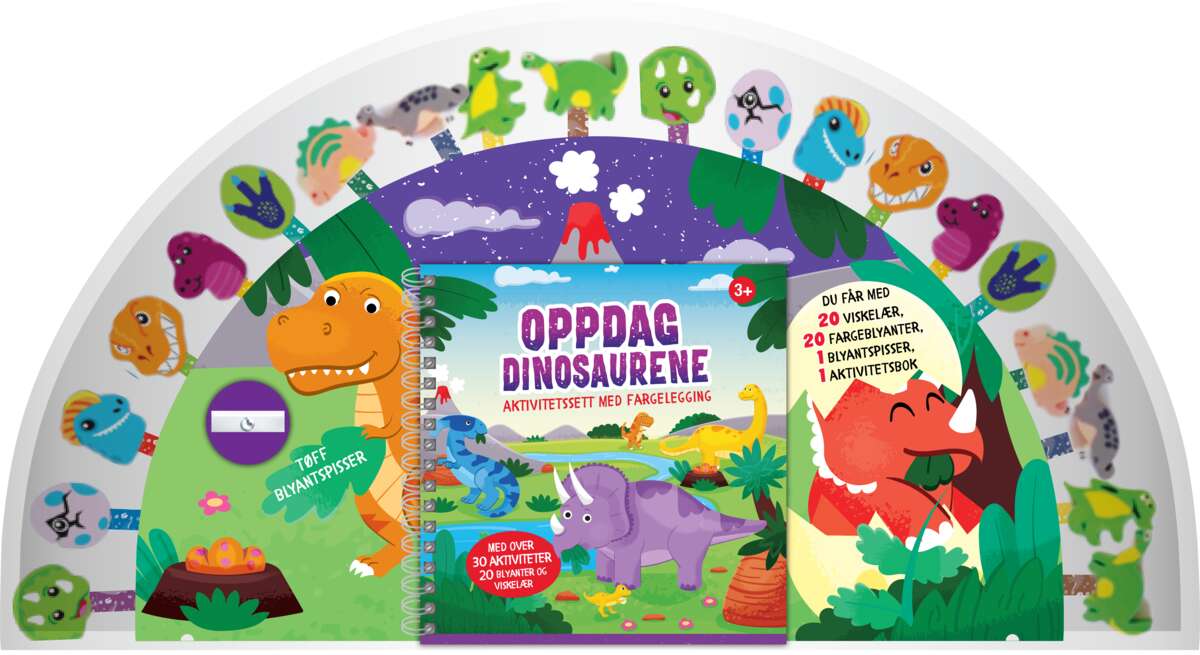 Oppdag dinosaurene blyantsett