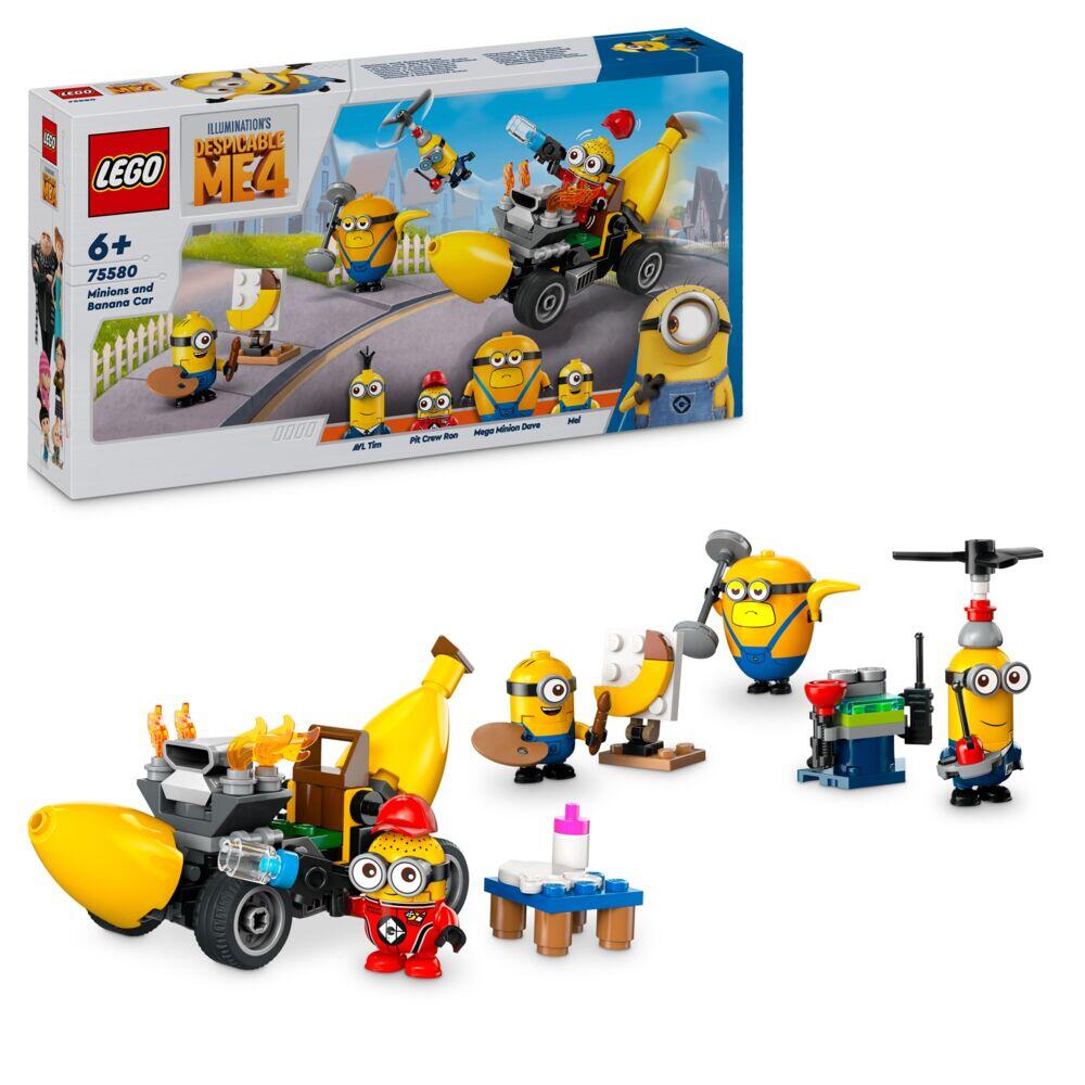 LEGO® Grusomme meg 4 Minions og bananbil 75580