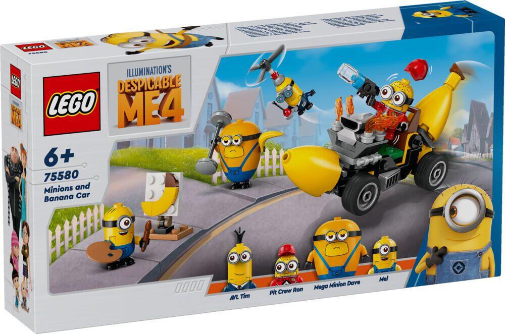 LEGO® Grusomme meg 4 Minions og bananbil 75580