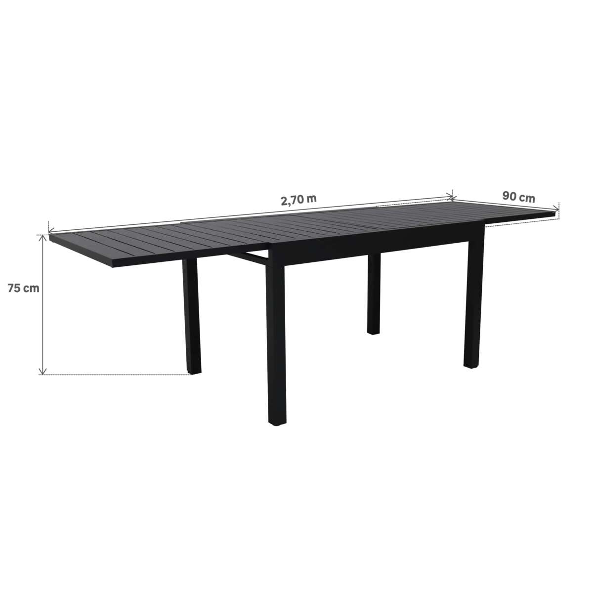 Naterial Lyra II uttrekksbord