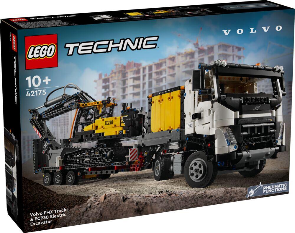 LEGO® Technic Volvo FMX-trailer og EC230 el-gravemaskin 42175