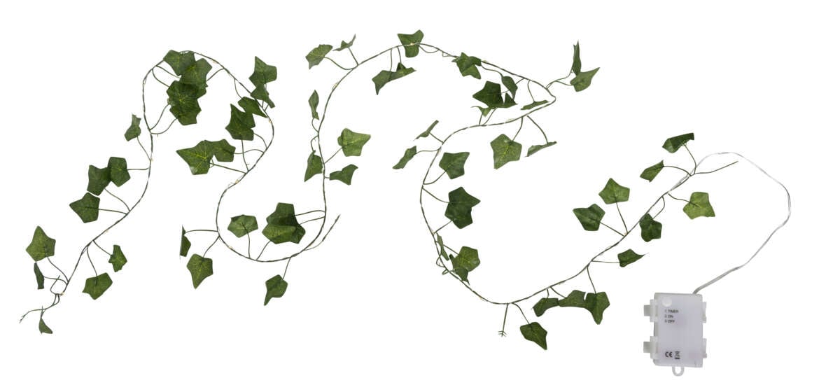 NORD lyslenke med eføyblader 1,8m