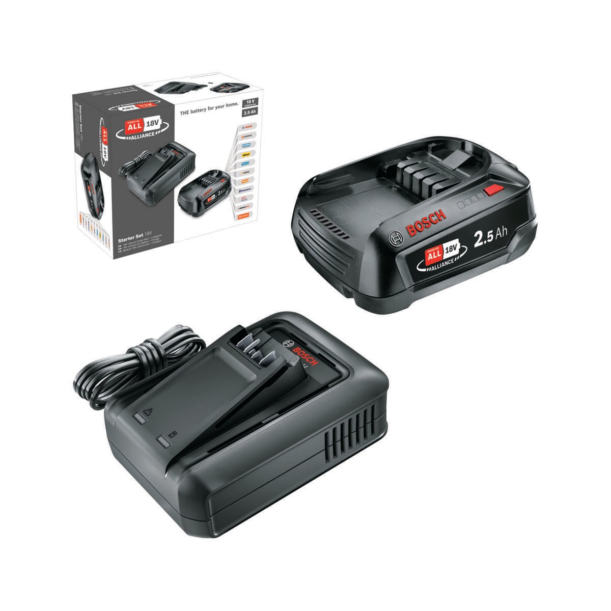 Bosch AL 18V-44 lader og 2.5 Ah batteri