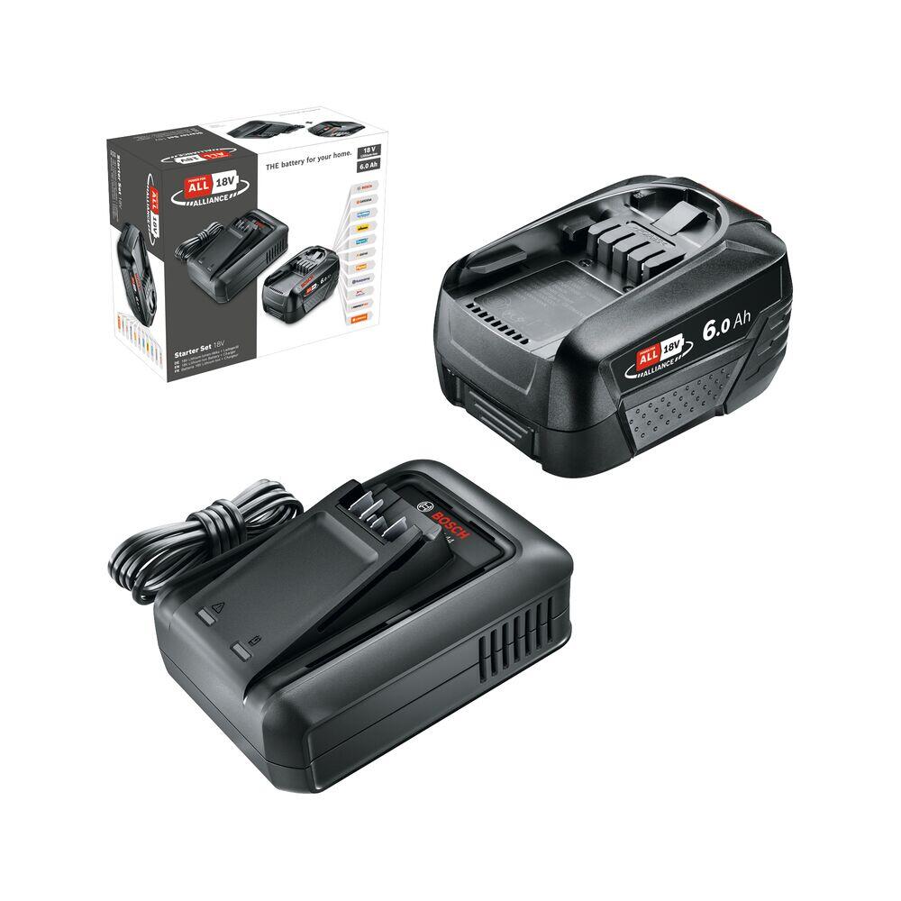 Bosch AL18V-44 lader og 6.0 Ah batteri startsett