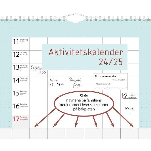 7.sans Aktivitetskalender