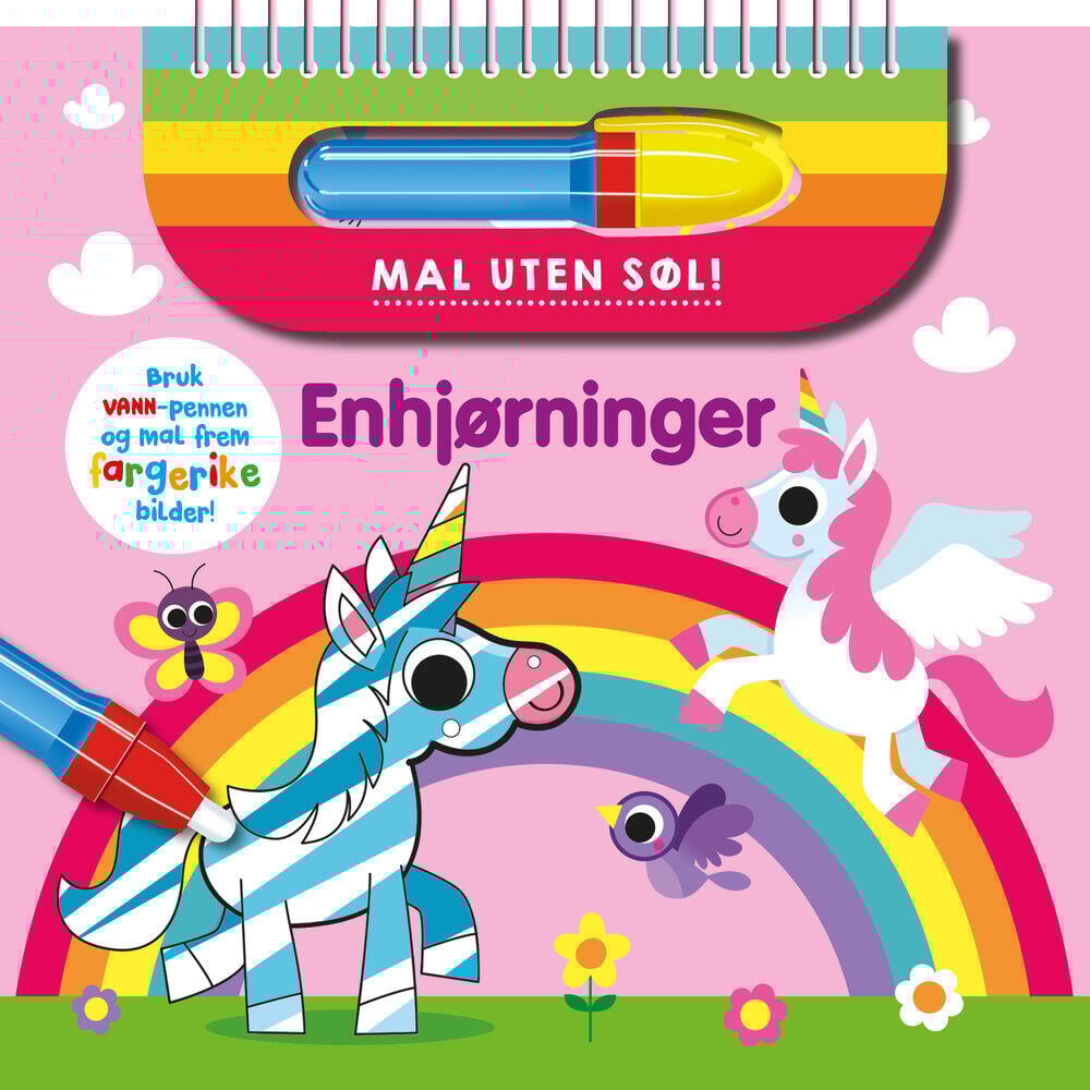 Magisk vannmaling: Enhjørninger