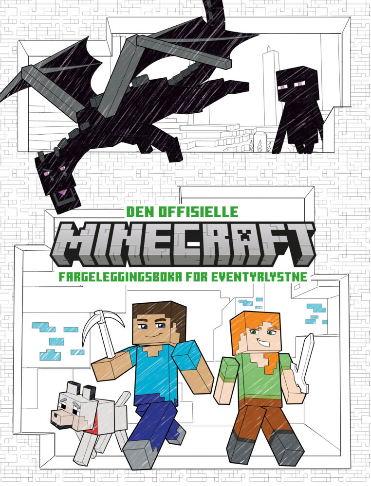 Den offisielle Minecraft fargeleggingsboka for eventyrlystne