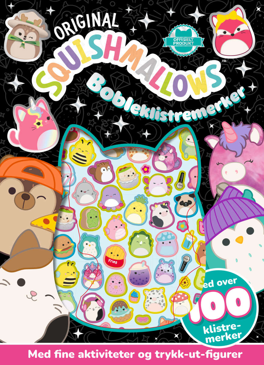 Original Squishmallows bobleklistremerkebok