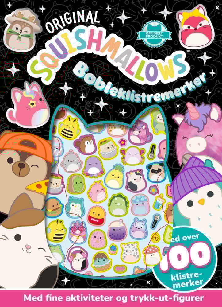 Original Squishmallows bobleklistremerkebok