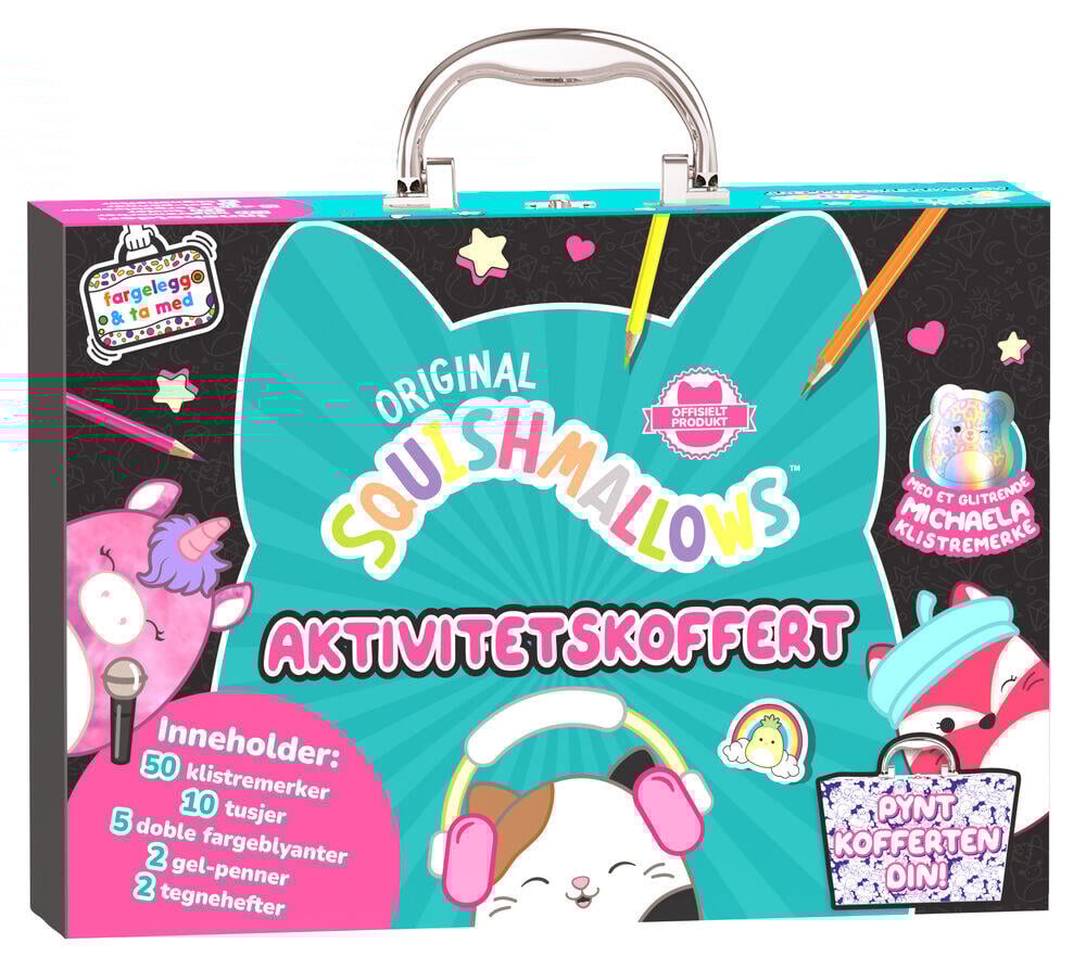 Original Squishmallows aktivitetskoffert