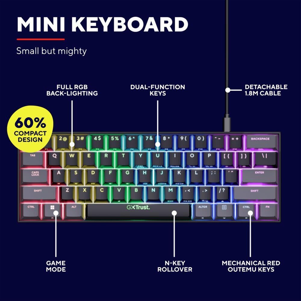 Trust GXT 867 ACIRA gamingtastatur